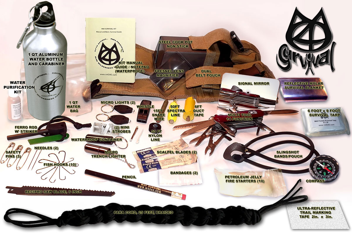 Wilderness survival outlet bag